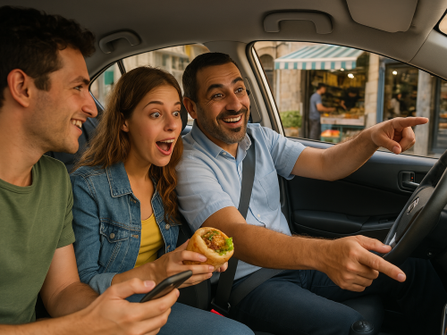 "המסע הקולינרי במונית": איך נסיעה שגרתית עם NewTaxi הפכה לטרנד החדש בעיר?